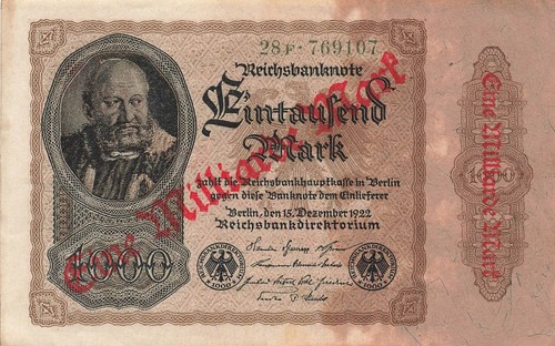 Reichsbanknote milliarde - reichsbanknote,
