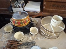 Altes Fondue Set Vintage 70er