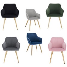 1/2/4/6x Esszimmerstuhl Samt