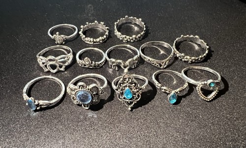 12x damen ringe set - damen,