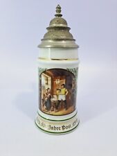 Bierkrug Bierseidel 500 Jahre Post Zinndeckel 0,5L