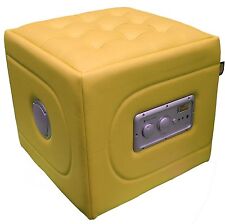 Multimediahocker Bluetooth Hocker Soundhocker Musikhocker Multimedia gelb