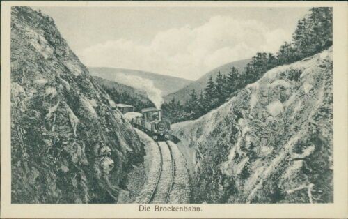 Ansichtskarte brockenbahn - ansichtskarte,