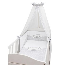 Big Willi grau Bettwäsche 100x135, Nestchen + Himmel