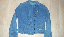 Gr.38 S Oldschool Damen Jeans Jacke Gr.S blaue Denim Damenjacke Jeansjacke
