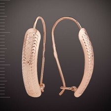 Rotgold 585 Ohrringe ohne