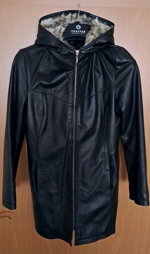 Lederjacke schwarz mit - lederjacke,