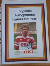 Unikat. Orginales Autogramm. Kaiserslautern. Bundesliga. DFB. Stefan Kuntz