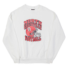 PLATINUM SWEATS North Greenville Football Herren Sweatshirt weiß USA XL