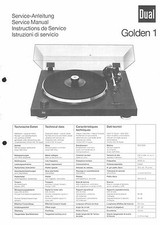 Dual Service Manual für Golden 1     Copy