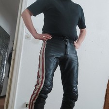 Motorradlederhose Gr. 50 mit
