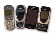 4x alte Handys Konvolut –