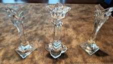 3 Glas kerzenständer