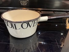 EMMA BRIDGEWATER Emaille schwarz Toastmilch Kochtopf