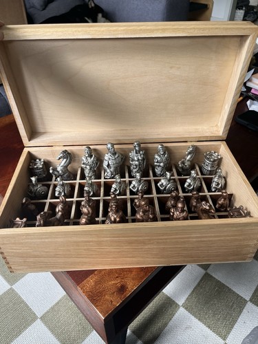 Schachfiguren vintage wikinger - vintage,