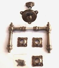 Messing Antik Style Klo Türgriff  WC Toiletten Rosetten Türbeschläge R29A