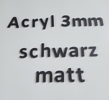 3D Acrylbuchstaben 3mm schwarz