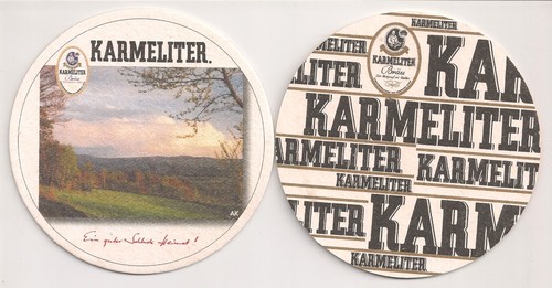 Karmeliter bräu bierdeckel - karmeliter,