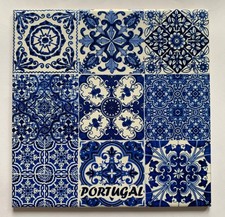 Fliese Portugal blau weiß