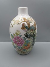 Antike chinesische Porzellanvase Famille-rose Qianlong China Vase Porcelain