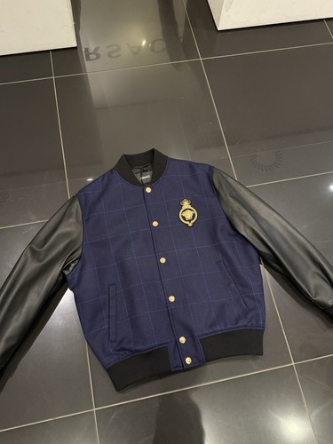 Versace blouson mit lammleder - blouson,