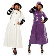 Langer Lack Mantel in Vinyl