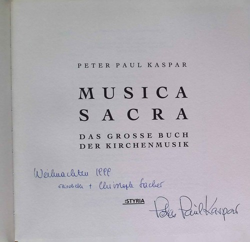 Musica sacra das - große, buch
