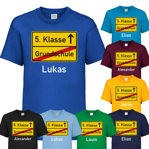 Shirt grundschule klasse - grundschule, 5.