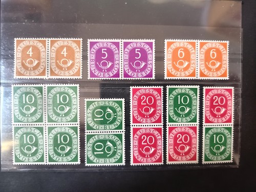 Lot brd posthorn - brd, postfrische