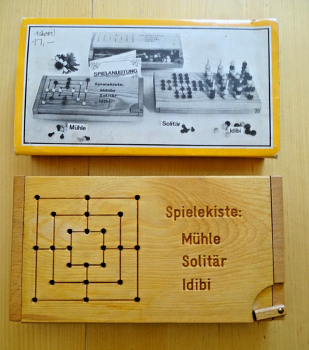 Spielekiste aus holz mühle - spielekiste,