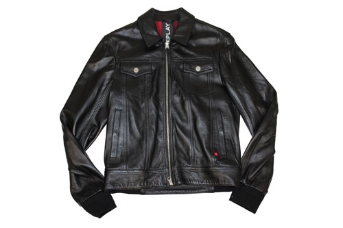 Replay herren lederjacke leder - herren,
