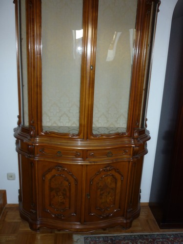 Wiener barock aufsatzvitrine - -,