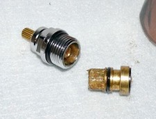 Coop Ersatz Absperr Ventil Kartusche Zweigriffarmatur 1/2 Zoll L-50mm inkl Griff