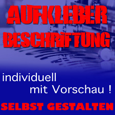 Aufsteller Beschriftung
