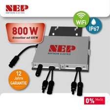 NEP BDM 800 Micro Wechselrichter 800W/600W drosselbar Balkon Solar Anlage Wifi