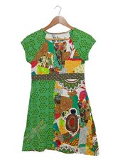 Desigual Mädchen Kleid Mehrfarbig Grafik Applikationen Freizeit Gr. 14Y