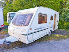 Wohnwagen Swift Abbey 2004 TÜV NEU sep.Bad/Boiler 1119kg 5PL.Gasprüfung Neu TOP!