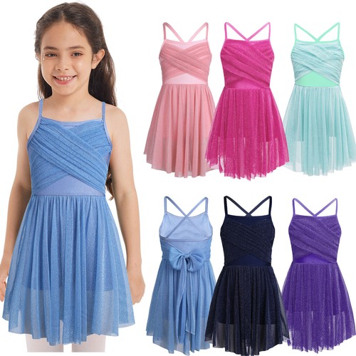 Mädchen tanzkleid spaghetti - mädchen,