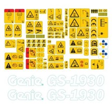 Aufkleber Kit passt Genie 1930