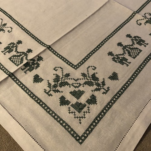 Tischdecke kreuzstich trachten - kreuzstich,