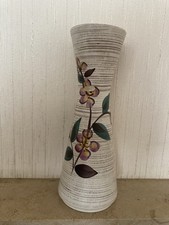 alte Bodenvase ca. 35cm hoch, Blumenmuster, Vintage