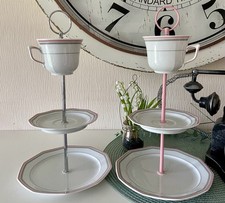 Etagere Porzellan :  Winterling -Marktleuthen, Rosa/grau, Rarität