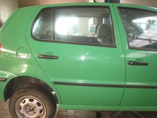 TÜR Hinten Rechts VW Polo 6 N/6 KV Farbe Grün LA6C Limousine