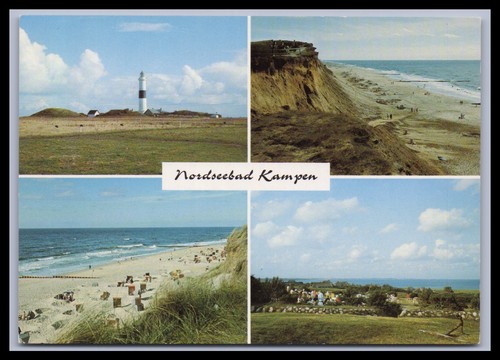 Ansichtskarte nordseeinsel - ansichtskarte,