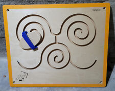 BELEDUC Holzplatte Wandspielzeug Motorik Lernelement  60 x 50 cm