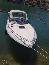 Motor boot mit trailer - motor,