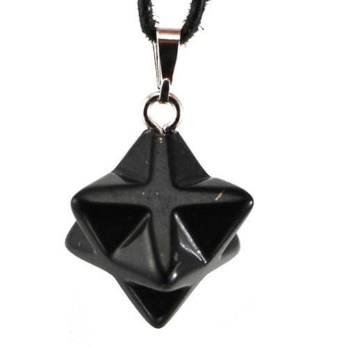 Schungit schwarz merkaba - schungit,