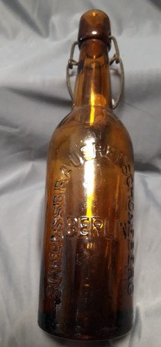 Glasflasche schlossbrauerei - glasflasche,