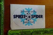 Alter Aufkleber Werkstatt SPIKES-SPIDER Schneeketten