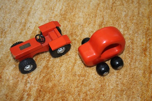 Steiff holzautos rot 1 - 2,